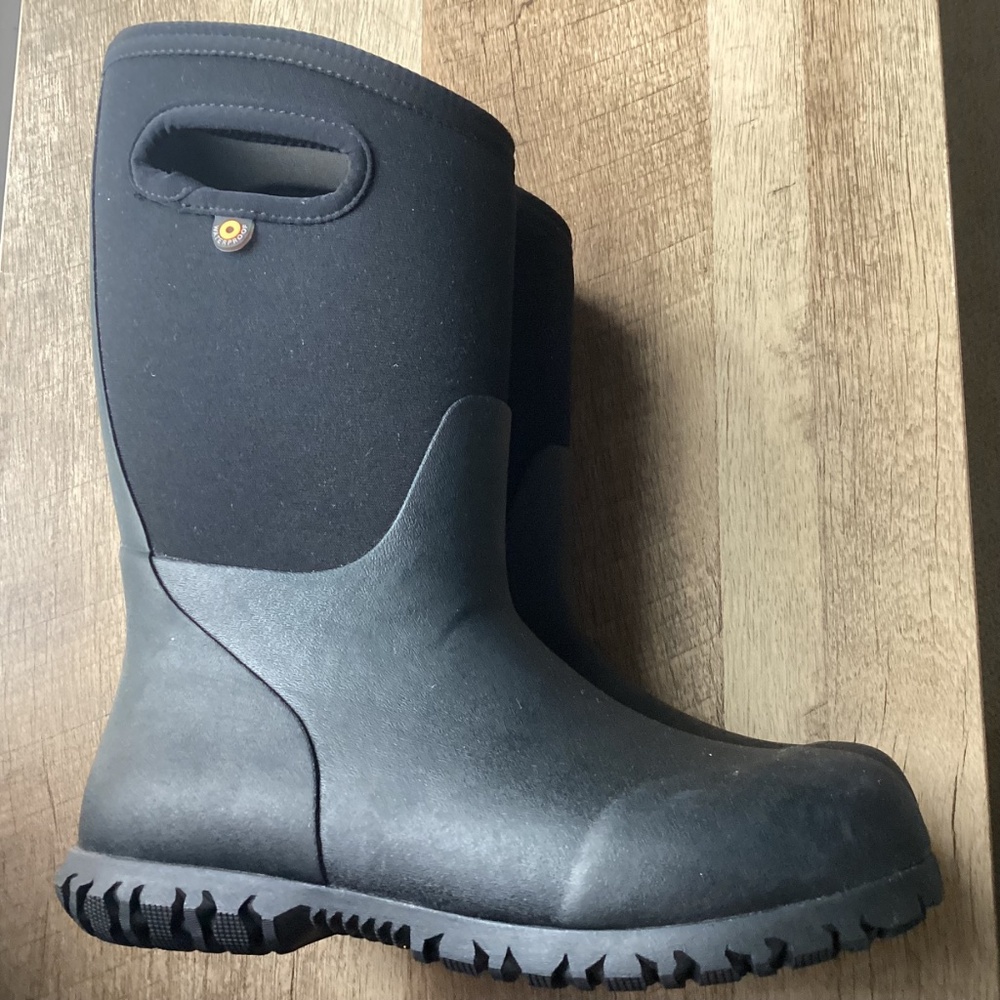 YORK SOLID BOGS waterproof LITTLE Kids' Insulated Rain Boots US 2 EU 33 BLACK - Picture 2 of 10